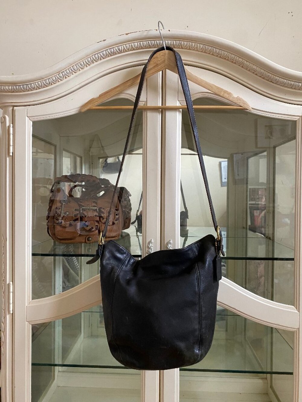 Vintage COACH Black Solo Bucket Bag **Read Des!!